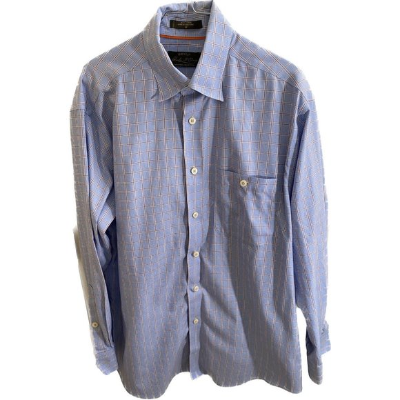 Orvis Other - Orvis Signature Adult M Blue Check Long Sleeve Button Up Business Casual Mens